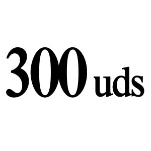 300 Unidades